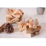 Earthy Woodland Candle Holder