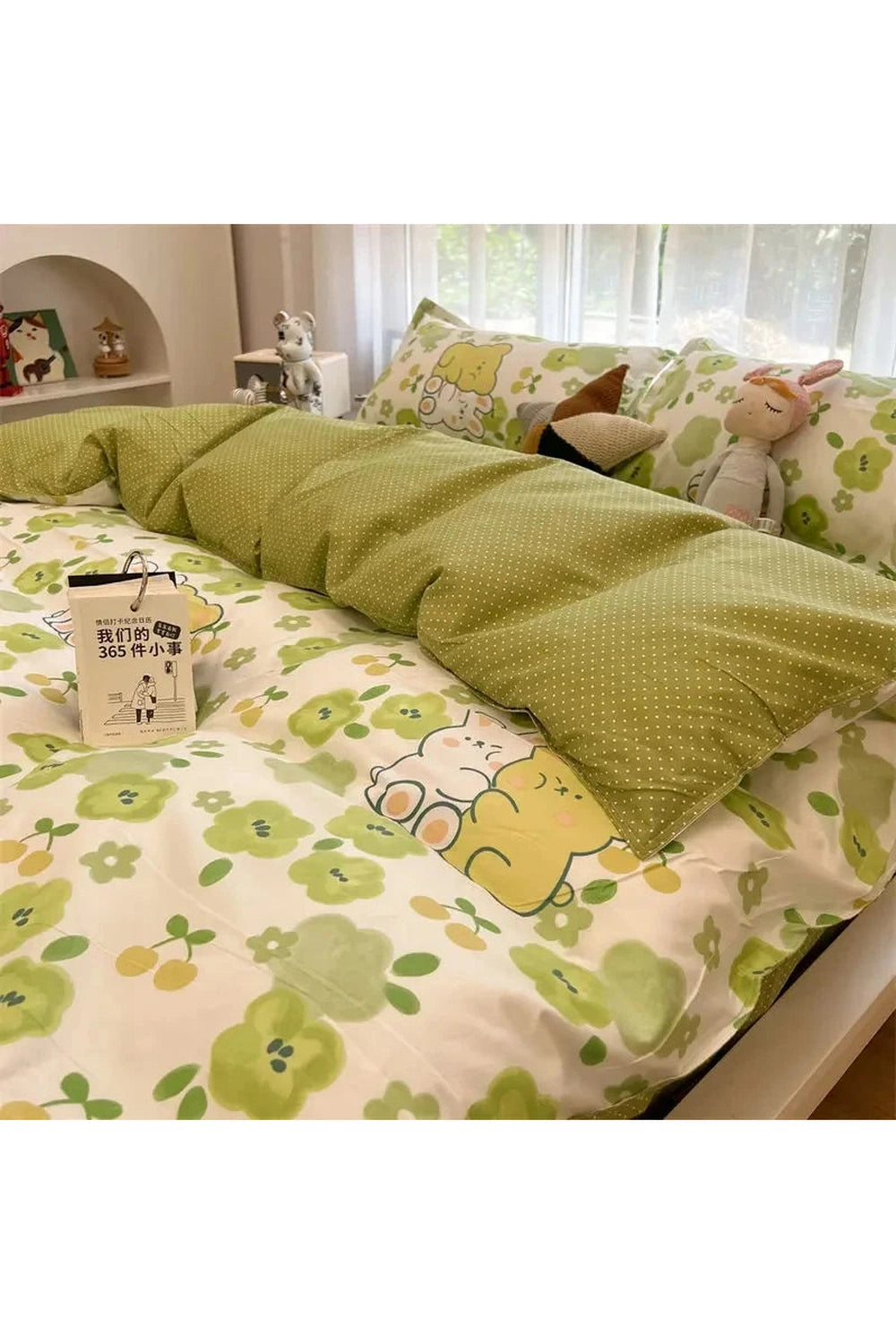 Floral Korean Romantic Bedding Set