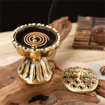 Lotus Majesty Coil Incense Burner