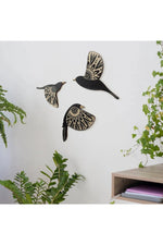 Gothic Wooden Bird Wall Hanging