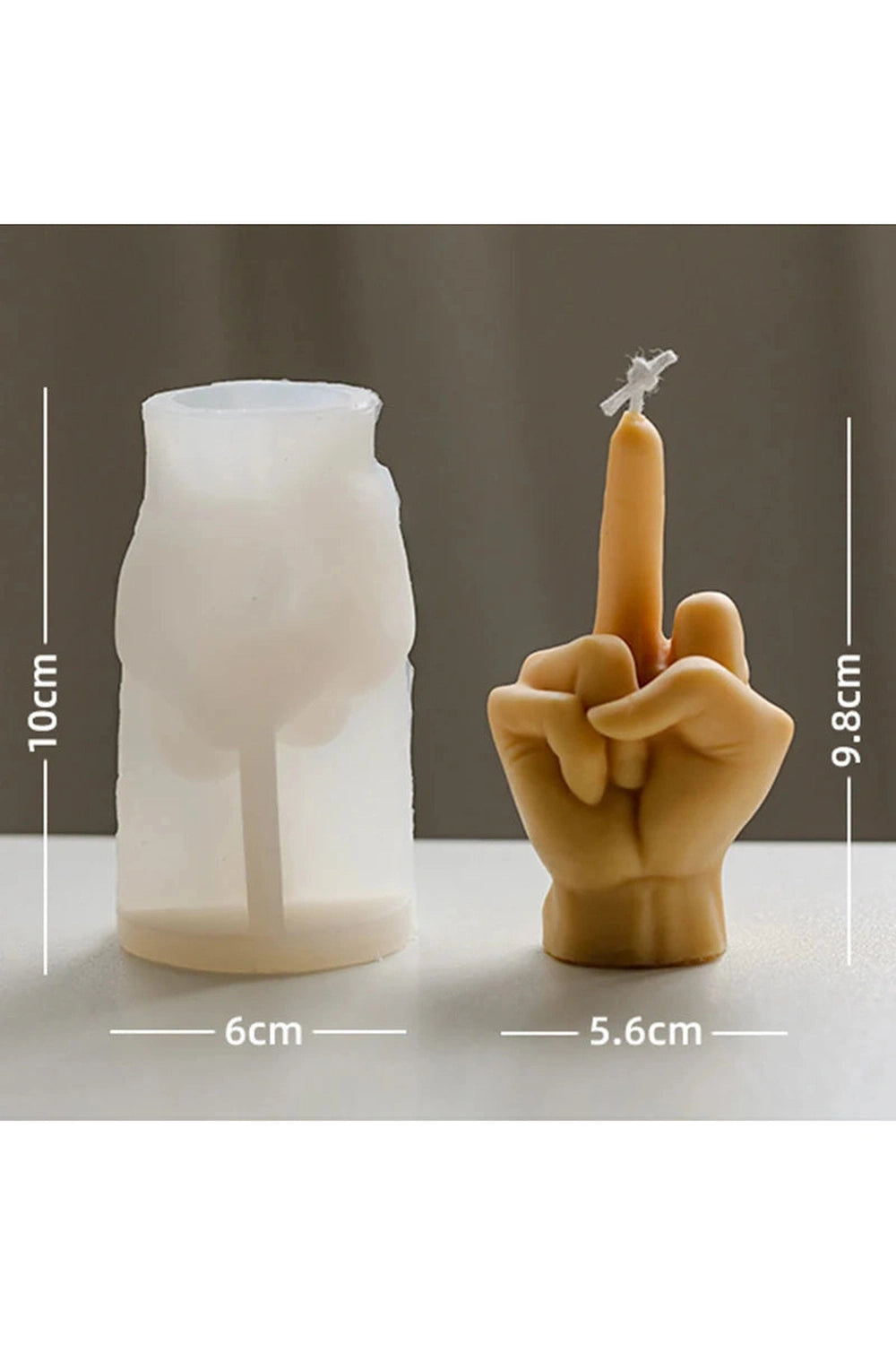 Rude Gesture Candle Mold DIY