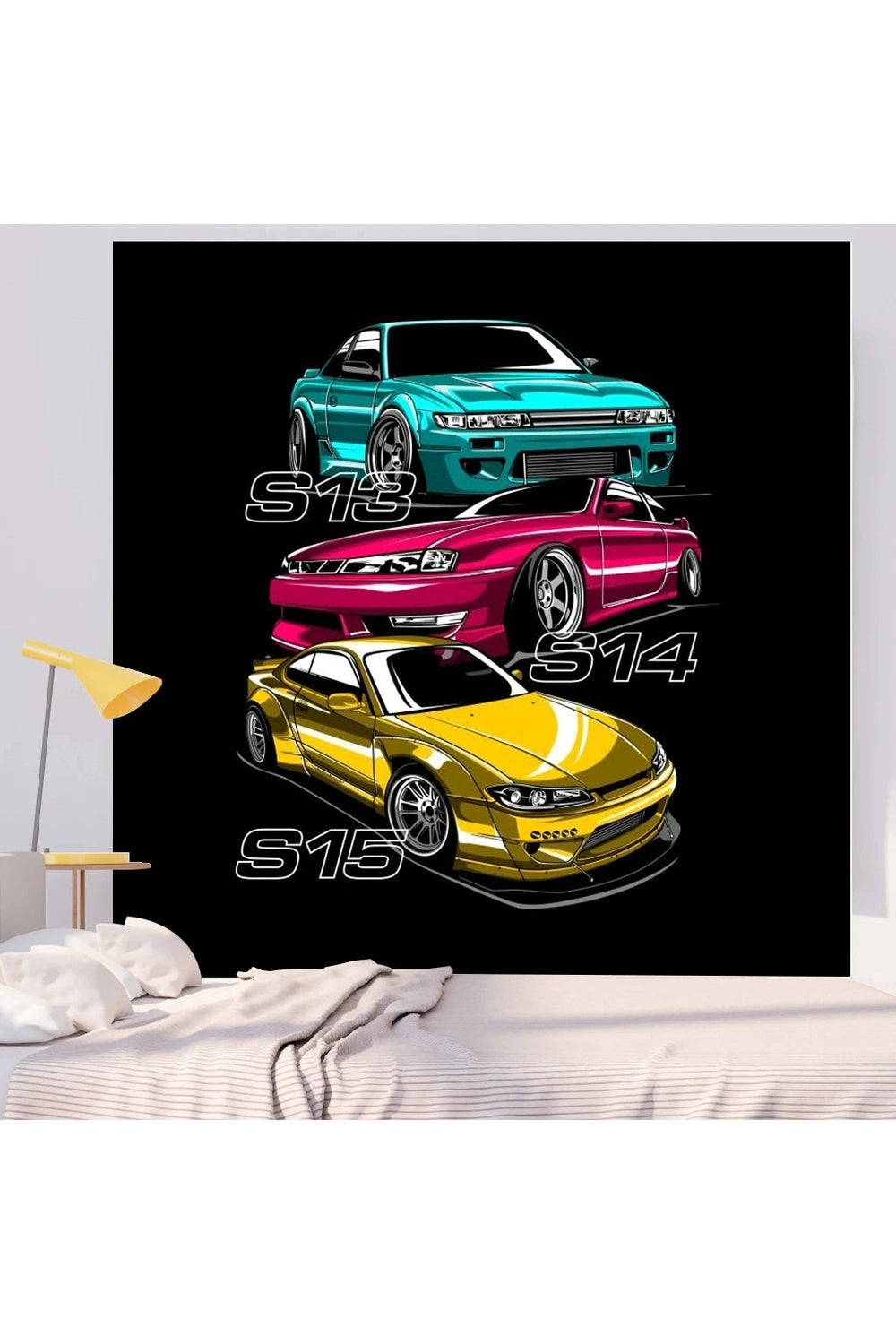 Retro JDM Legends Tapestry