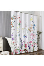 Floral Print Decor Shower Curtain