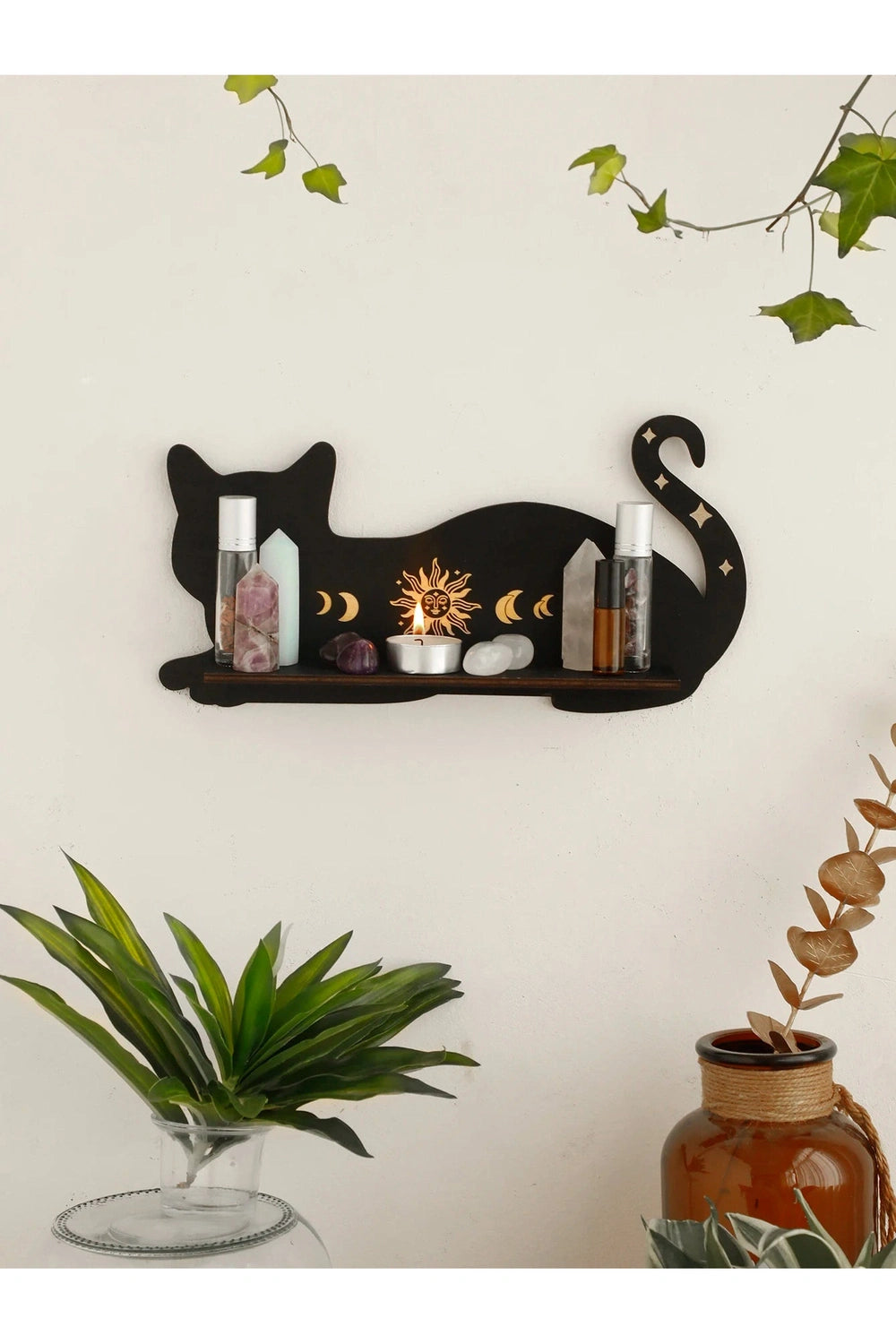 Moon and Sun Cat Shelf