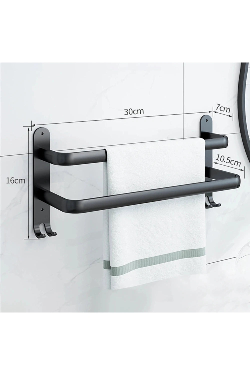 Space-Saving Towel Shelf