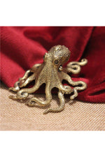 Brass Octopus Mini Figurine