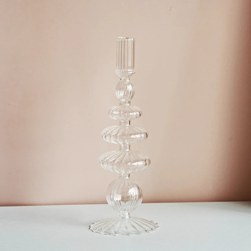 Crystal Aura Taper Candle Holders