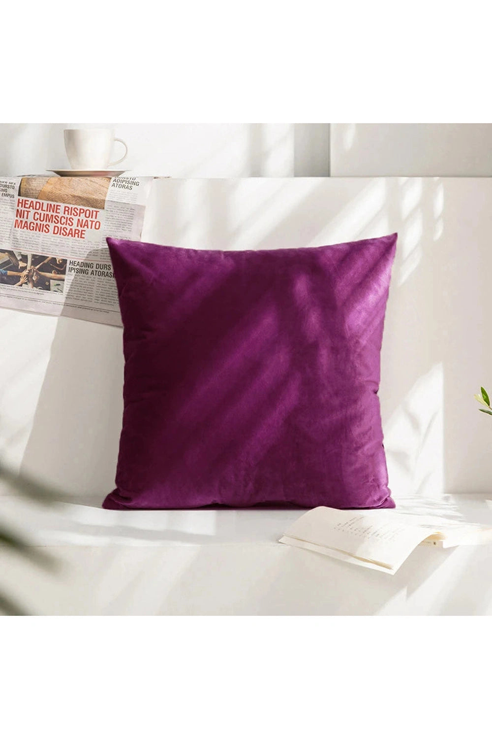 Nordic Velvet Decor Pillow Case