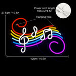 Musical Notes Disco Neon