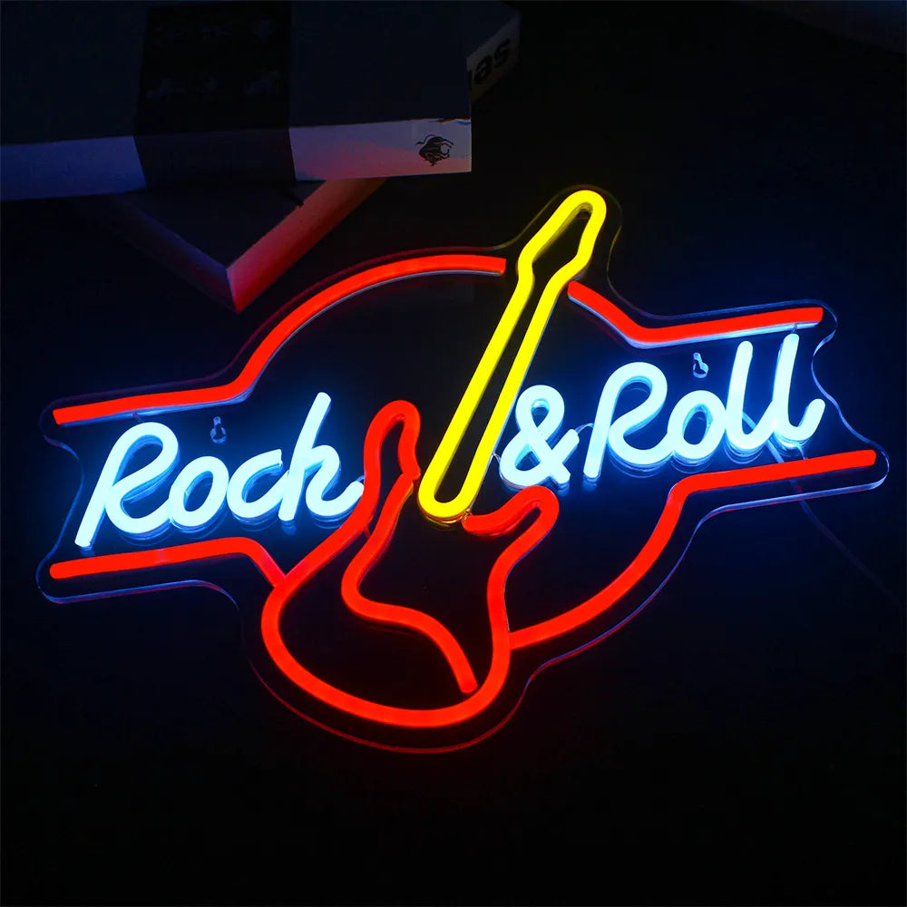 Guitar Rock Neon Decor