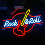 Gitarren-Rock-Neon-Dekor