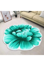 Chinese Flower Decor Rug