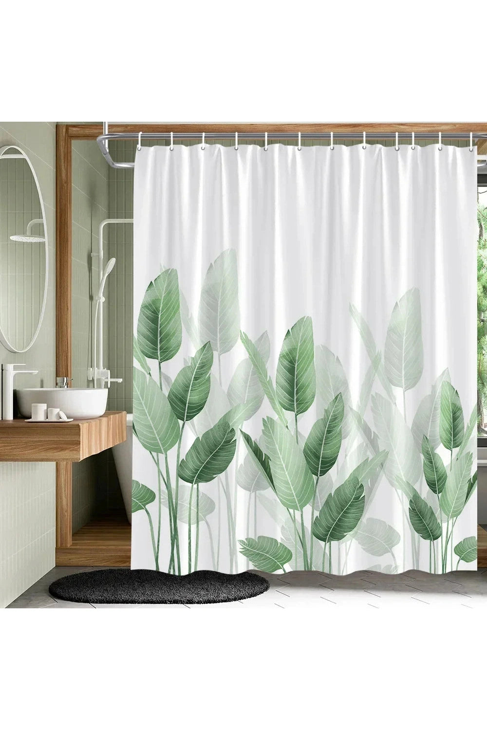 Garden Leaves Shower Curtain