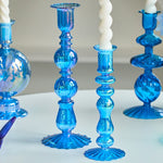 European Glass Candle Holder