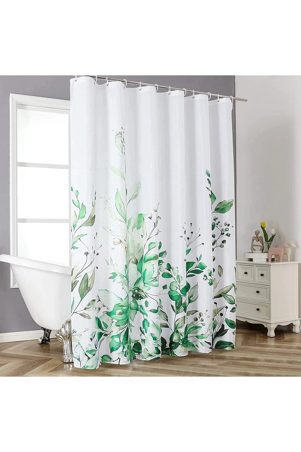 Floral Print Decor Shower Curtain