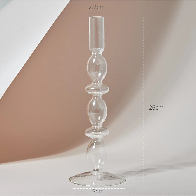 Crystal Aura Taper Candle Holders