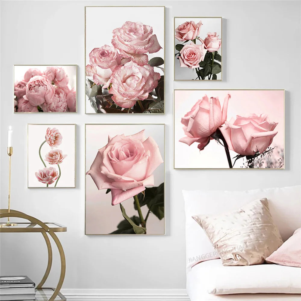 Pink Rose Canvas Poster