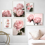 Pink Rose Canvas Poster