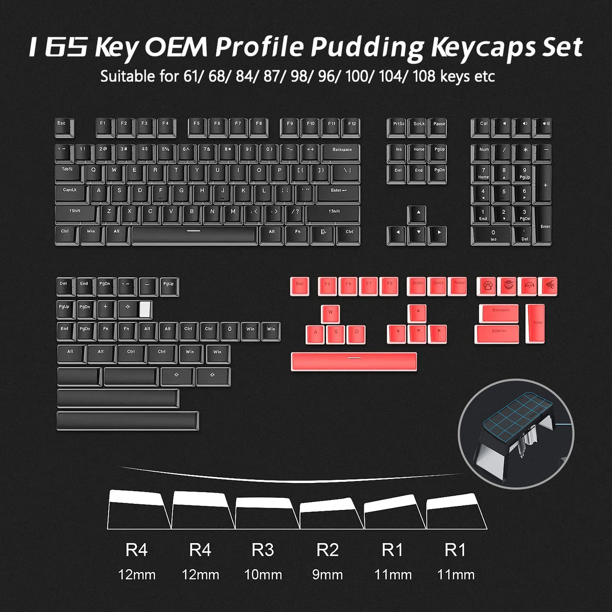 Blue Pudding PBT Keyset