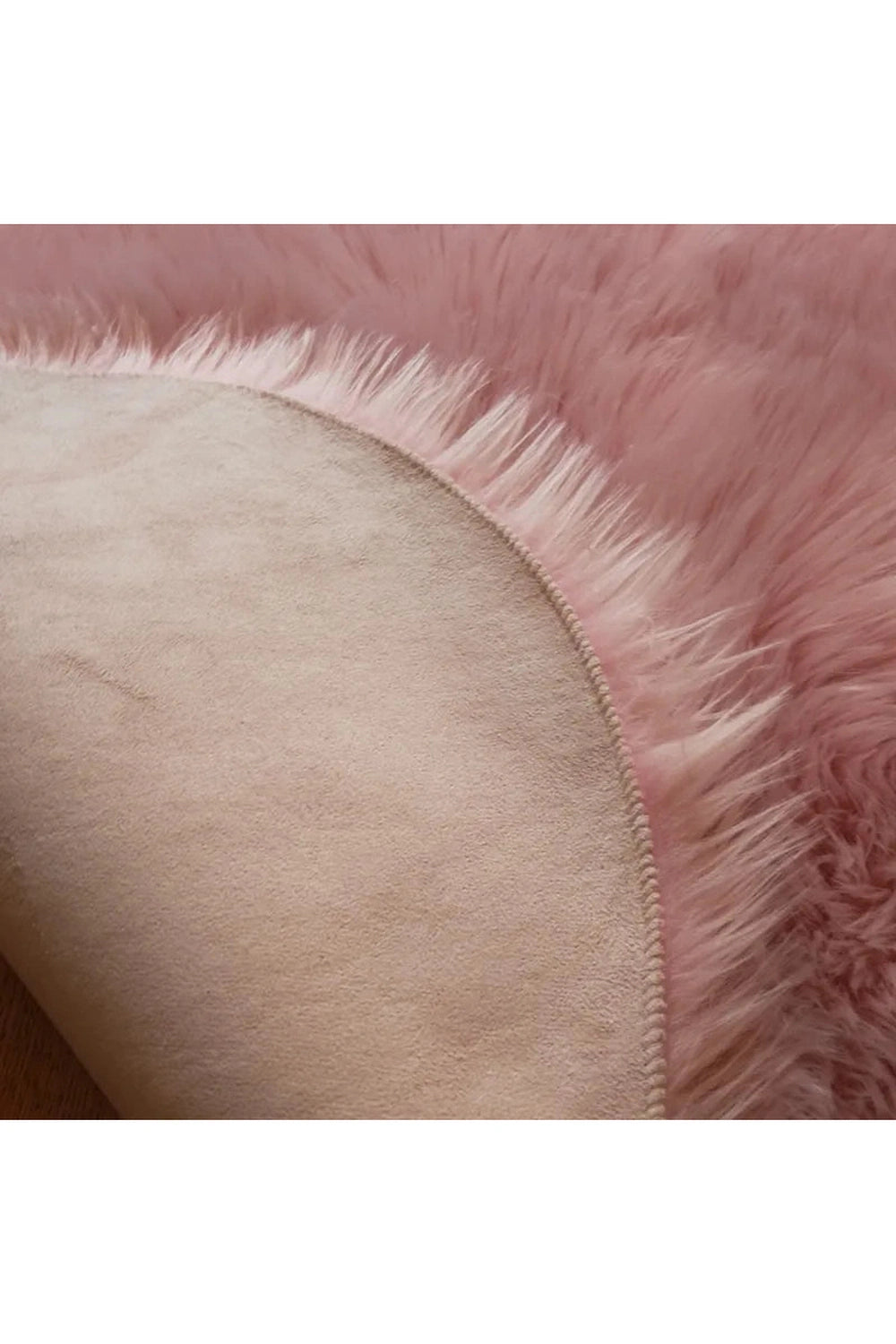 Fluffy Pink Floor Rug