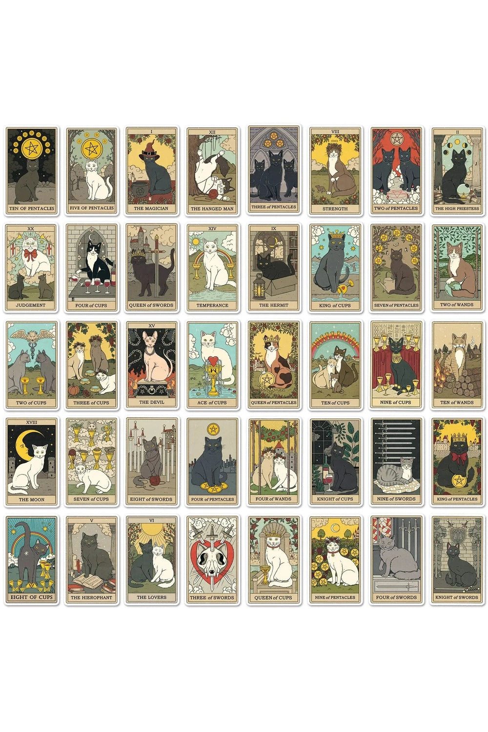 Mystic Cat Tarot Card Deck