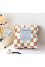 Cozy Checkered Fleece Blanket