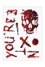 Blood Splatter Horror Wall Stickers