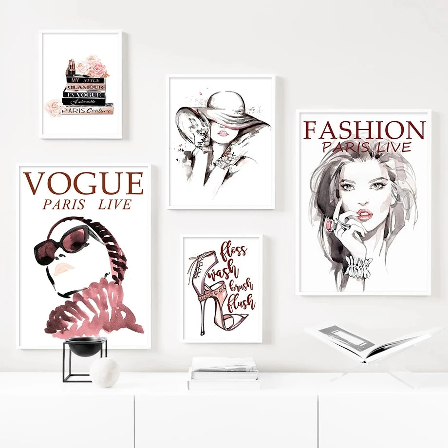 Paris Fashion Canvas Poster