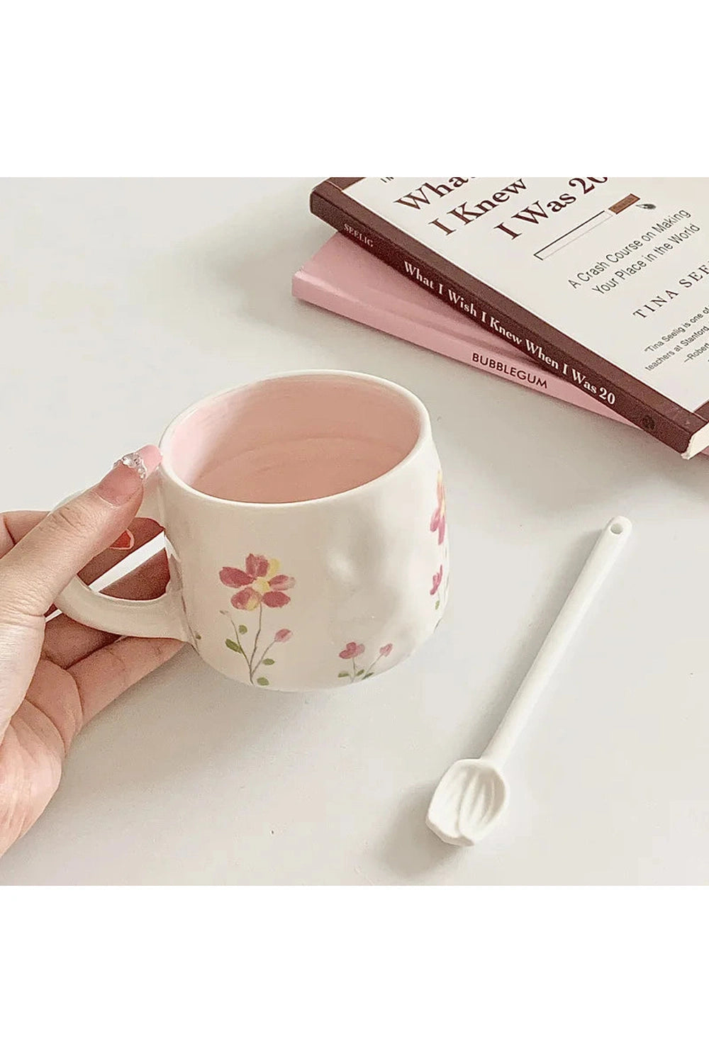 Pink Hand-painted Cup