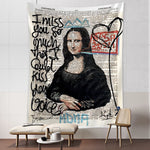 Mona Lisa Graffiti Wandteppich Hängen Böhmischen Strand Matte Polyester Decke Yoga Hause Schlafzimmer Kunst Teppich