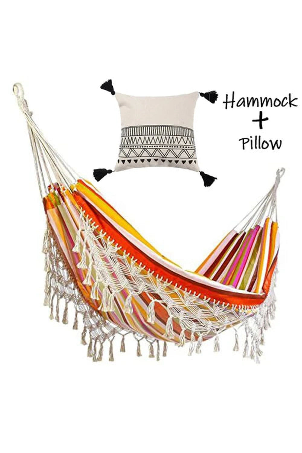 Fringed Pillow Hammock