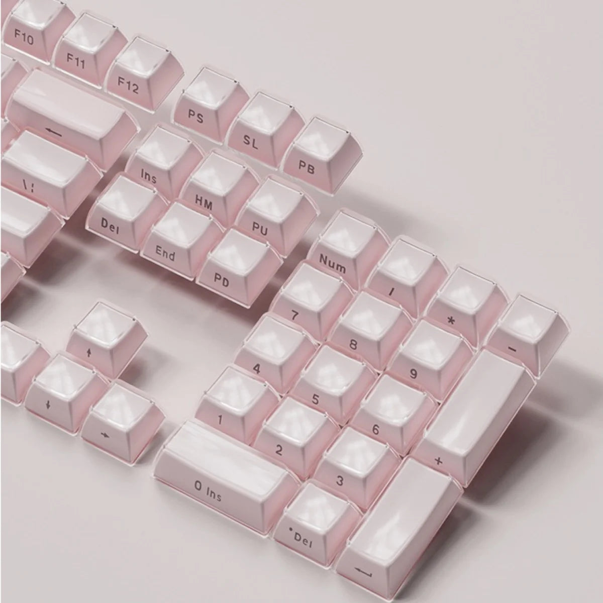 Jelly Crystal Side-Engraved Keycaps