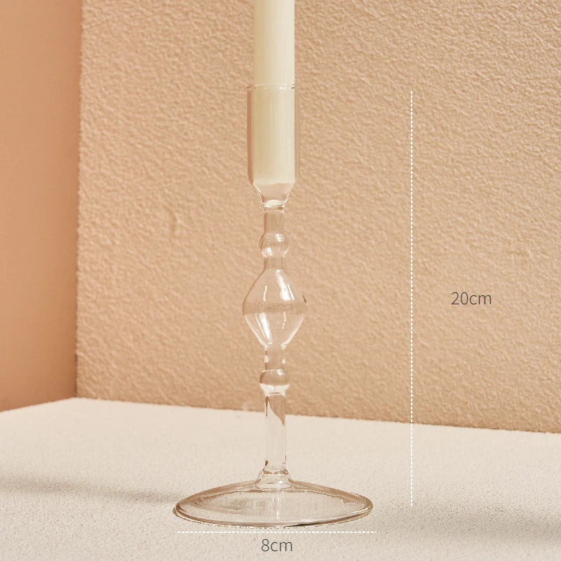 Crystal Aura Taper Candle Holders