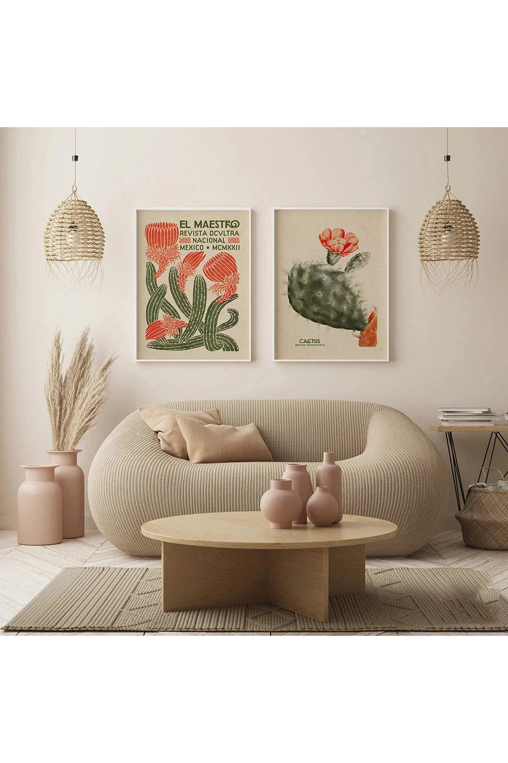 Mexican Cactus Canvas Prints