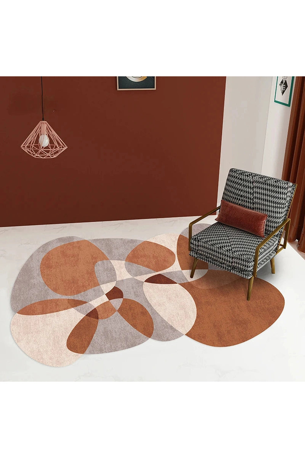 Retro Swirl Statement Rug