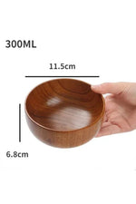 Rustic Charm Wooden Bowl Set