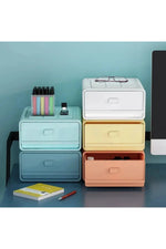 Pastel Stackable Organizer Drawers