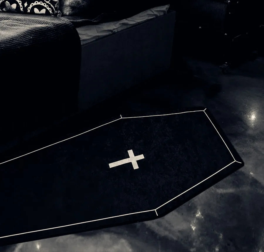 Gothic Skull Cross Rug