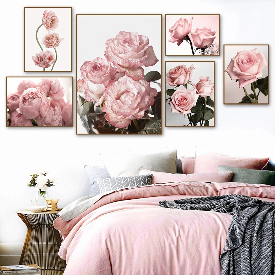 Pink Rose Canvas Poster