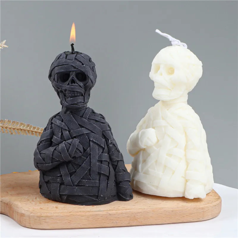 Zombie Skull Candle Mold DIY