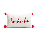 Funda de almohada Feliz Navidad roja