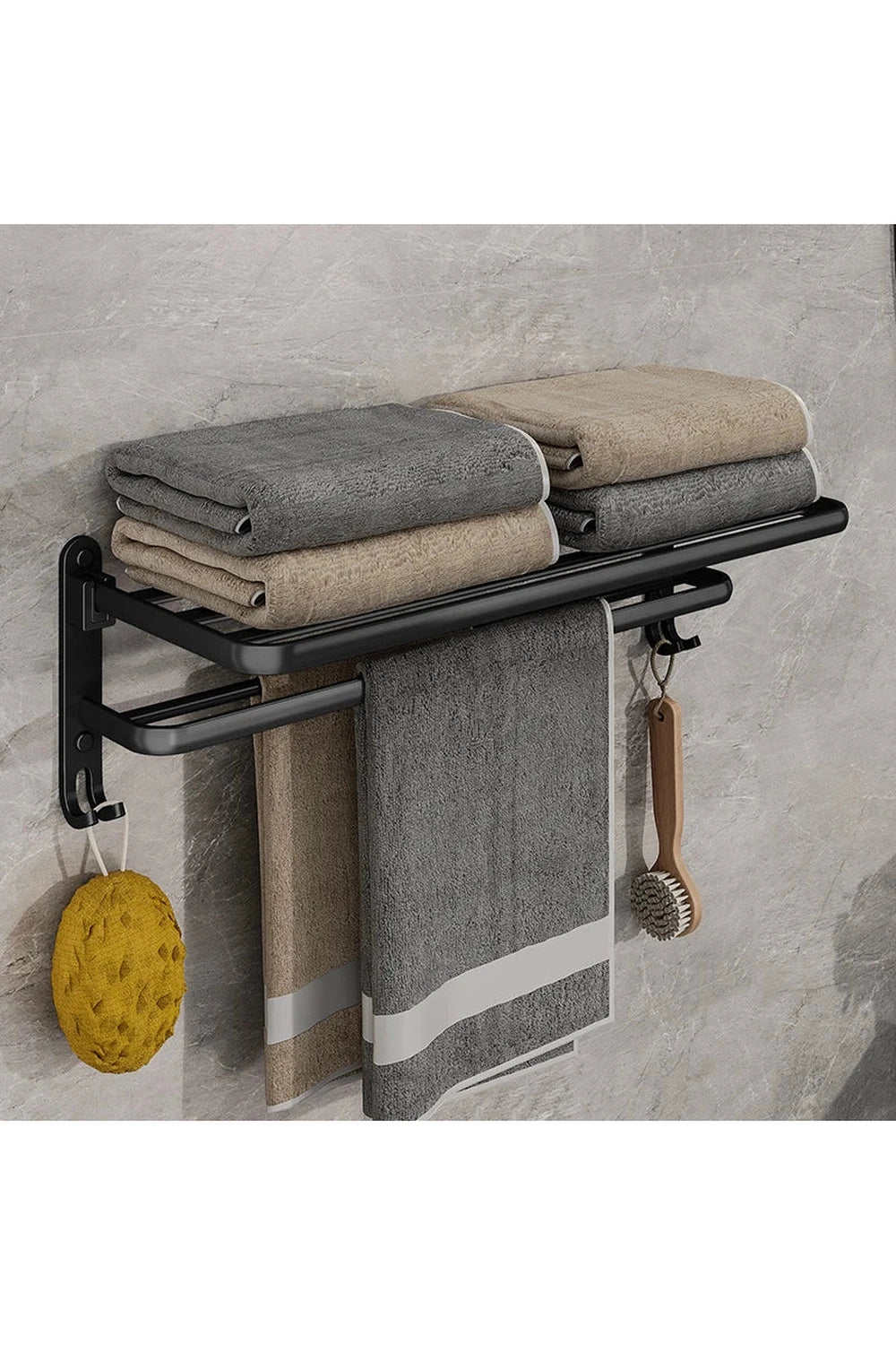 Industrial Style Towel Shelf