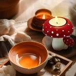 Goblincore Mushroom Candle Holder