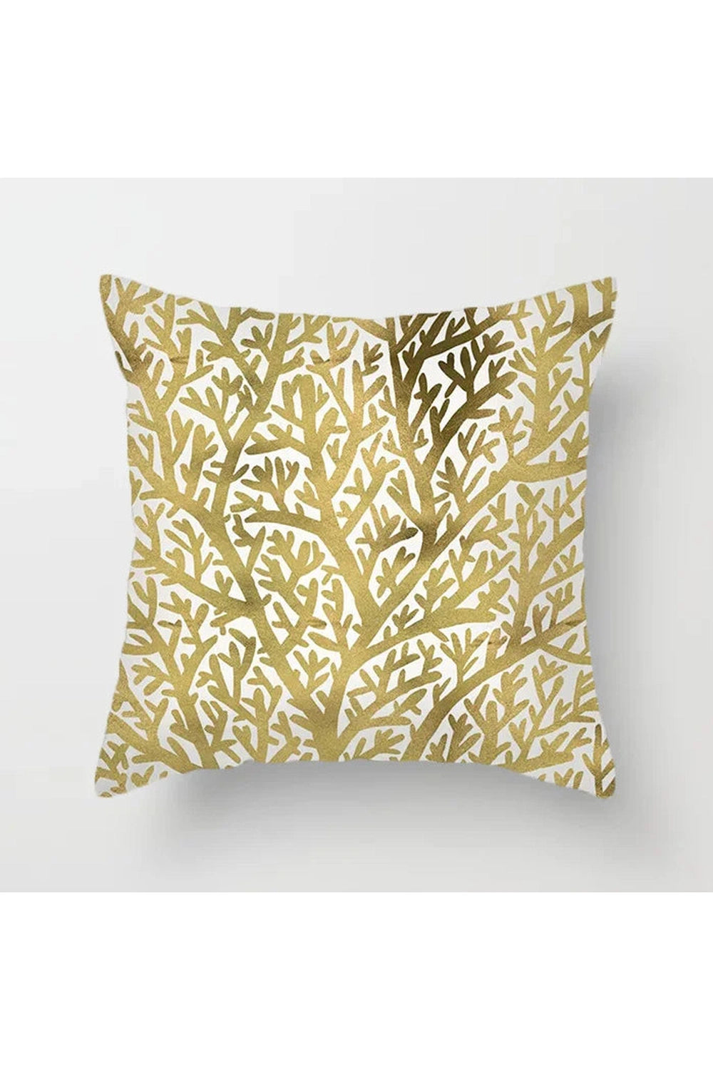 Fall Decor Yellow Leaf Polyester Pillow Case