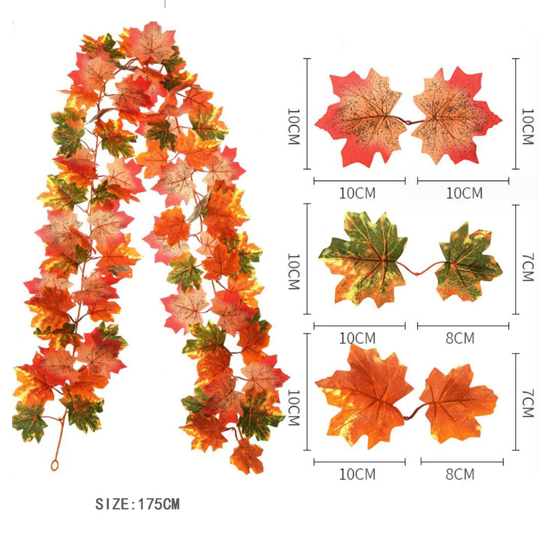 Harvest Glow Leaf Garland