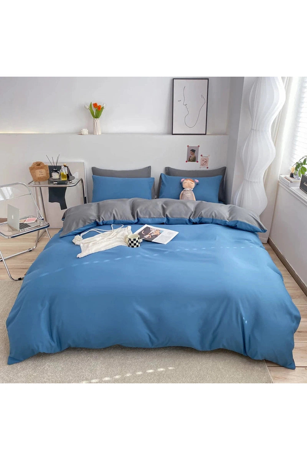 Cozy Solid Color Bedding Set