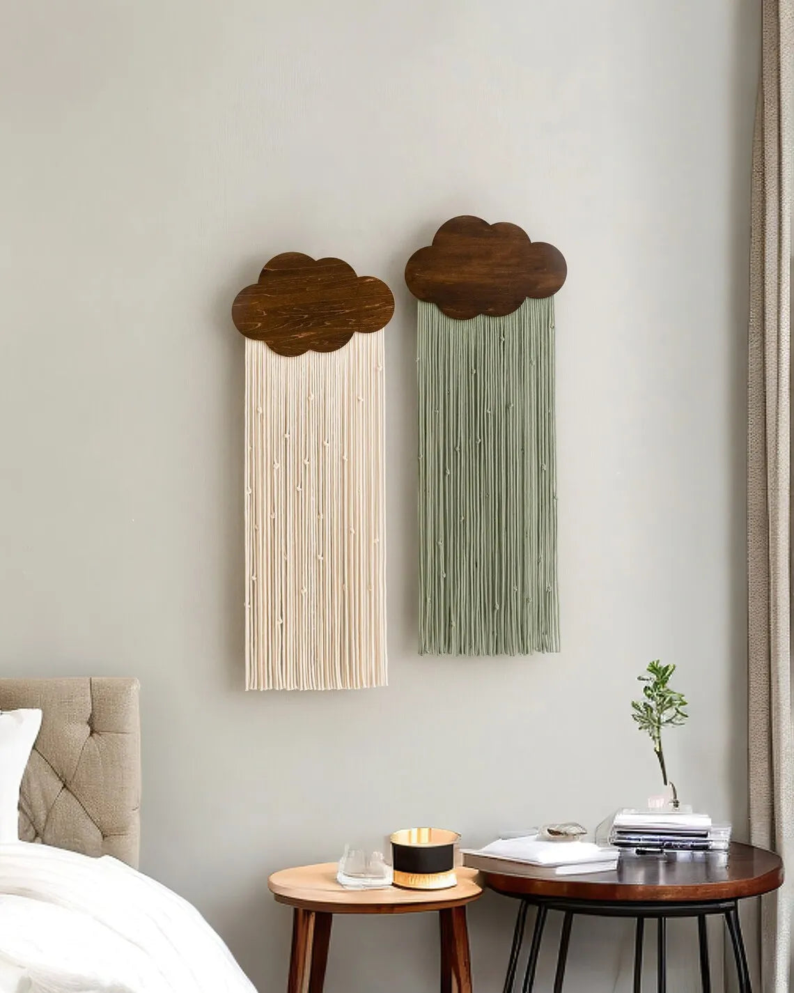 Dreamy Cloud Fringe Wall Hanging