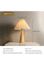 Retro Solid Wood Lamp