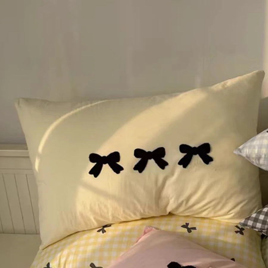 Decorative Pillows with Bow Designs