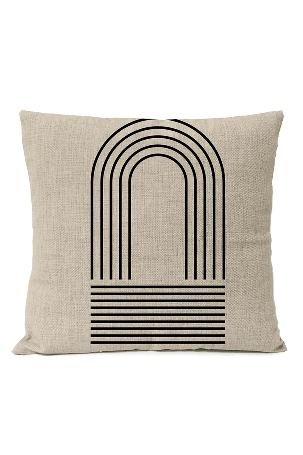 Black Geometric Pillow Cover